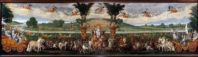 De vier elementen: De Aarde of De Triomf van Anna van Oostenrijk door Claude Deruet