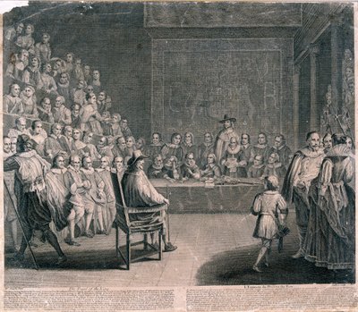 Proces van Koning Karel I, Paleis van Westminster door Claude Dubosc