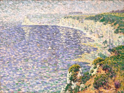Een uitzicht op de kliffen bij Etretat door Claude Emile Schuffenecker