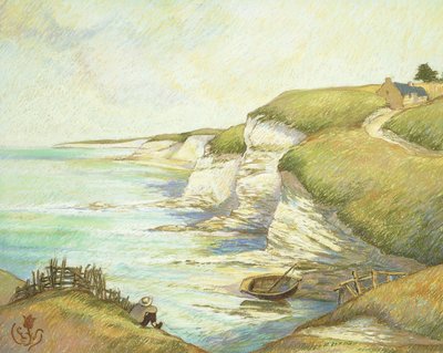 Kliffen in Bretagne door Claude Emile Schuffenecker