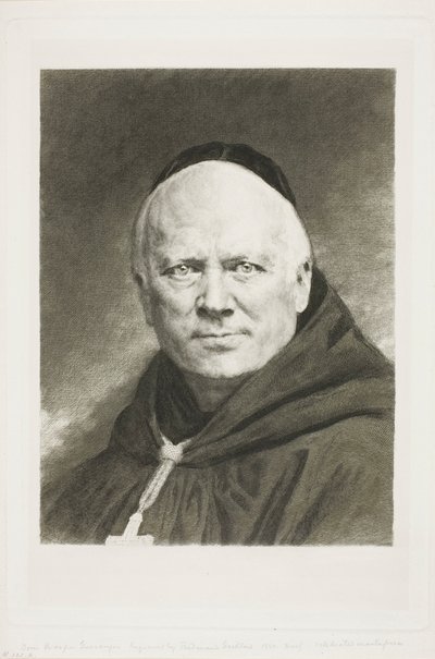 Dom Prosper Guéranger, abt van Solesmes door Claude Ferdinand Gaillard