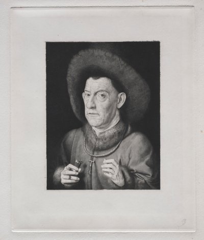 Man met een anjer door Claude Ferdinand Gaillard