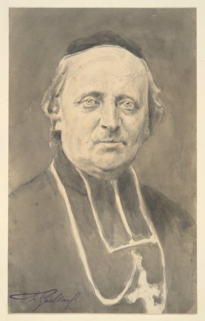 Monseigneur Felix-Arsene Billard, Bisschop van Carcassone door Claude Ferdinand Gaillard
