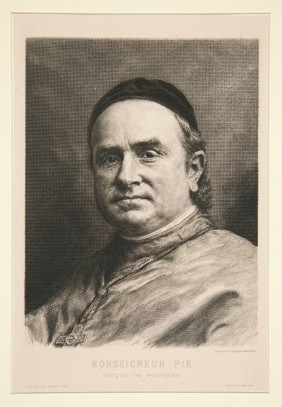Monseigneur Pie door Claude Ferdinand Gaillard