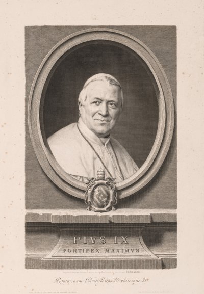 Pius IX door Claude Ferdinand Gaillard