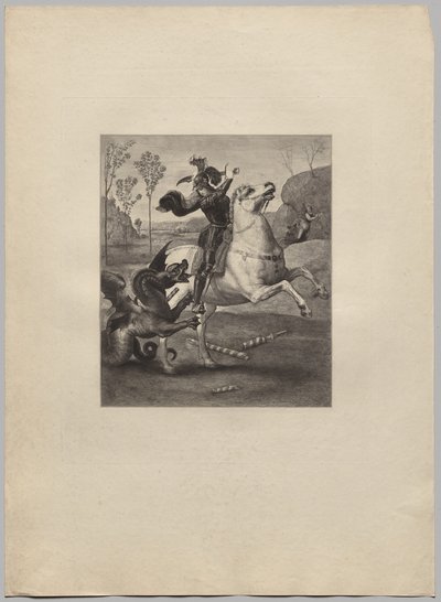 Sint Joris en de Draak (4) door Claude Ferdinand Gaillard
