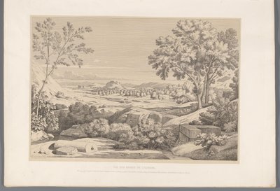 Gezicht op de oever van de rivier Ilisos door Claude Félix Théodore Caruelle d