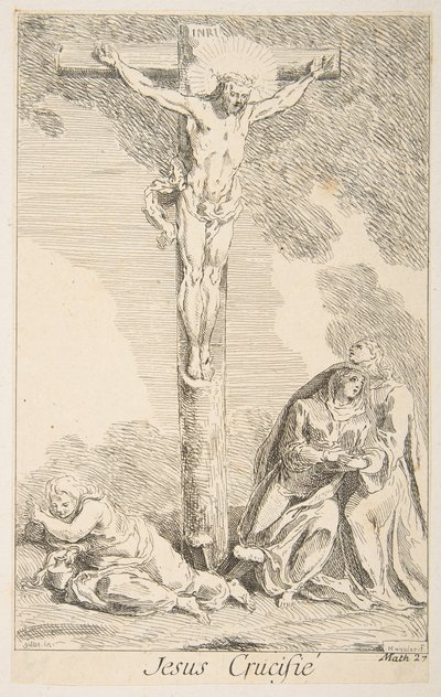 Kruisiging door Claude Gillot, Jacques Gabriel Huquier