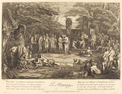 Het Huwelijk door Claude Gillot