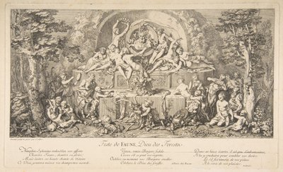 Het feest van de faun door Claude Gillot