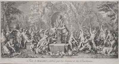 De Vier Festivals: Festival van Bacchus door Claude Gillot