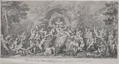 De Vier Festivals: Festival van de God Pan door Claude Gillot