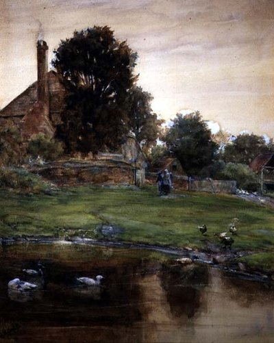 De eendenvijver door Claude Hayes