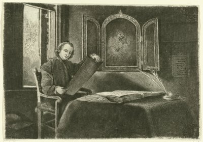 Portret van Ponce-François Copette als Abraham Francen door Claude Henri Watelet