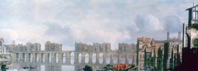 London Bridge, 1630 door Claude Jongh