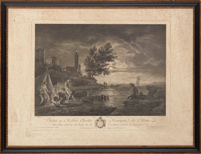 Franse staalgravures door Claude Joseph (after) Vernet