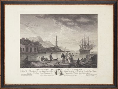 Franse staalgravures door Claude Joseph (after) Vernet