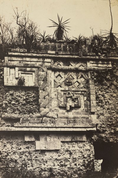 Het Klooster, Uxmal door Claude Joseph Désiré Charnay