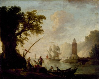Een Mediterrane Kustzicht door Claude Joseph Vernet
