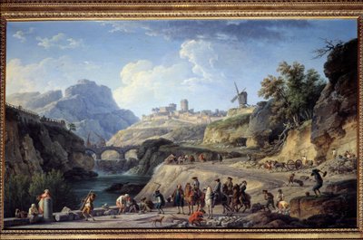 Constructie van een grote weg door Claude Joseph Vernet