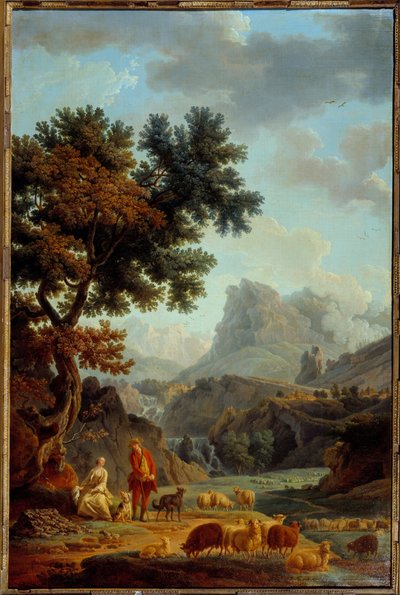 La bergere des Alpes door Claude Joseph Vernet