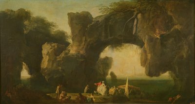 Uitzicht op Sorrento door Claude Joseph Vernet