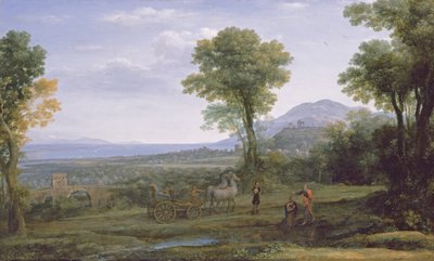 Landschap met St. Philip die de eunuch doopt door Claude Lorrain (1600 82)