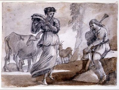 Plattelandsdans door Claude Lorrain