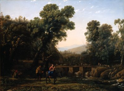 De vlucht naar Egypte door Claude Lorrain (1600 82)