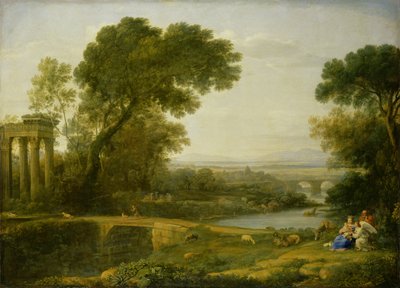 De Rust tijdens de Vlucht naar Egypte door Claude Lorrain