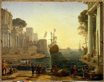 Ulysses geeft Chryseis aan zijn vader door Claude Lorrain