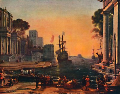 Een Zeehaven Vue dun Port de Mer: Effet de Brume, 17e eeuw, 1911 door Claude Lorrain