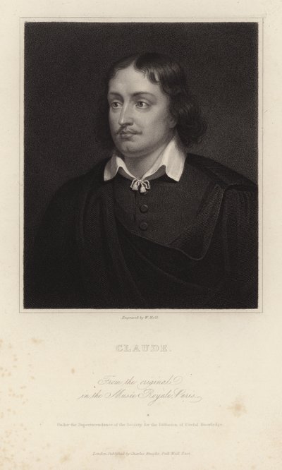 Claude Lorrain, Franse schilder van de barokperiode. Gegraveerd door William Holl door Claude Lorrain