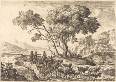 Vertrek naar de velden door Claude Lorrain