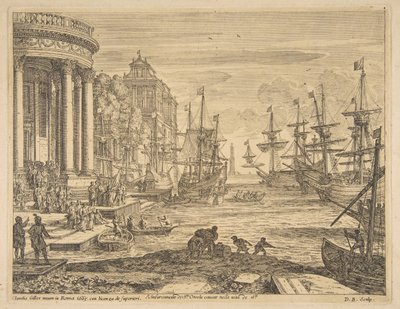 Inscheping van St. Ursula door Claude Lorrain