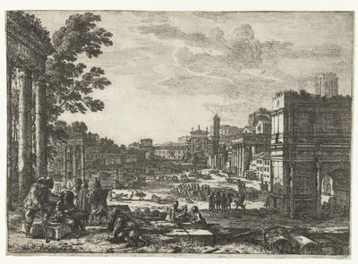 Forum Romanum te Rome door Claude Lorrain
