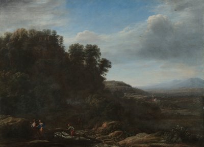 Italiaans landschap, ca. 1630 door Claude Lorrain