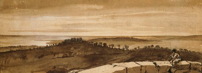 Panorama vanaf de Sasso door Claude Lorrain