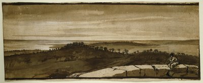Panorama vanaf de Sasso door Claude Lorrain