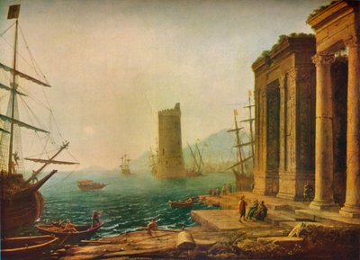 Haven van Ostia, Rome, ca. 1643 1931 door Claude Lorrain