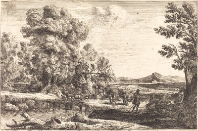 Rebecca en Eliezer door Claude Lorrain