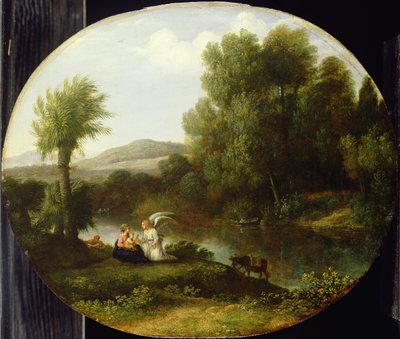 Rust tijdens de Vlucht naar Egypte, 1646 door Claude Lorrain