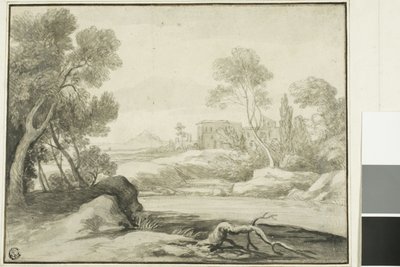 Rivierscène door Claude Lorrain