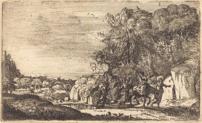 De Vlucht naar Egypte (La fuite en Egypte) door Claude Lorrain