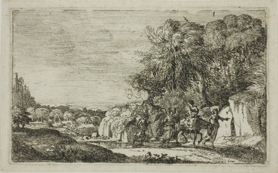 De vlucht naar Egypte door Claude Lorrain