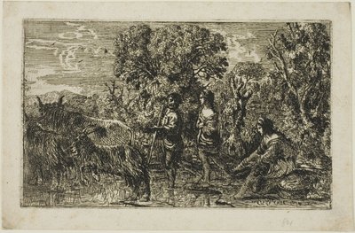 De doorwaadbare plaats door Claude Lorrain