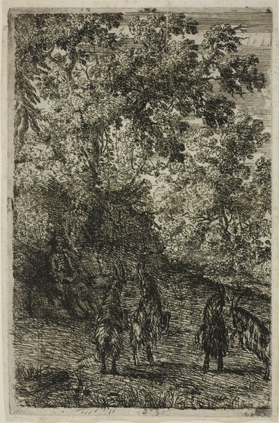 De vier geiten door Claude Lorrain