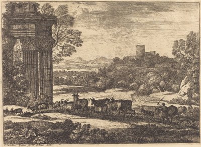 De Kudde Keert Terug in Stormachtig Weer door Claude Lorrain