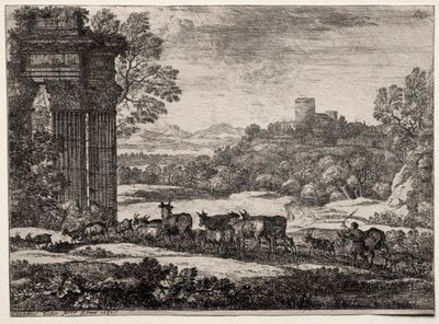 De Kudde Keert Terug in Stormachtig Weer door Claude Lorrain