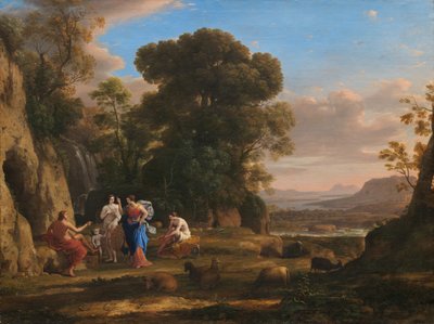 Het oordeel van Paris door Claude Lorrain